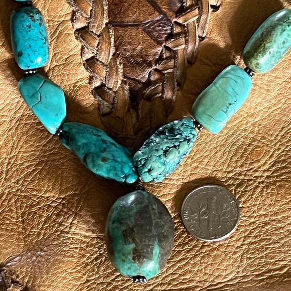 Turquoise 25 Piece Chunky 20" Necklace--Unbranded Purchased from Ross Simmons - Picture 4 of 7